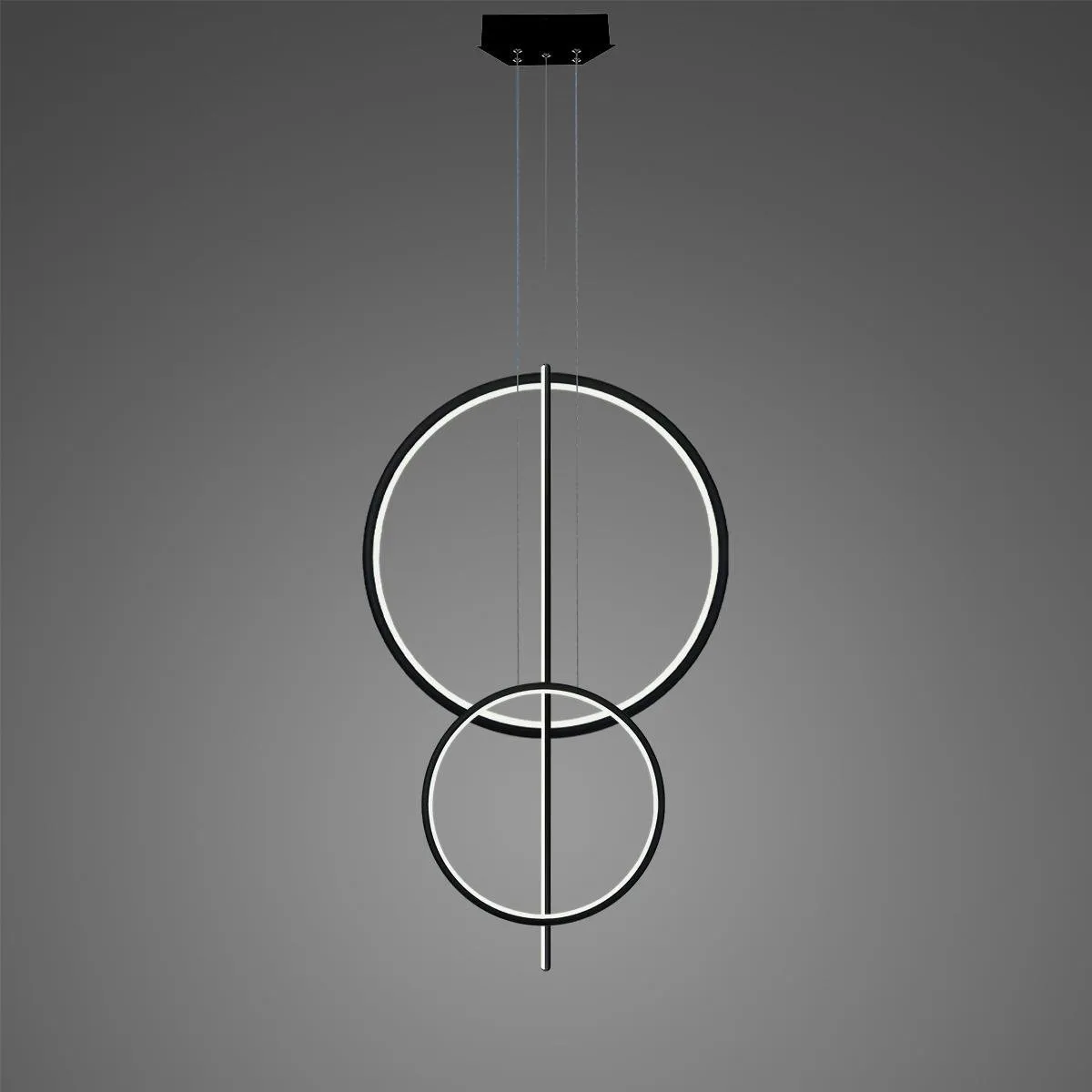 Lampa wisząca Linea No.5 60/40cm czarna 3k