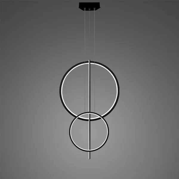 Lampa wisząca Linea No.5 60/40cm czarna 3k