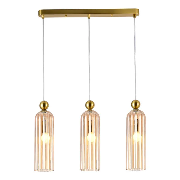 Lampa wisząca Piega 3 amber 3xE14