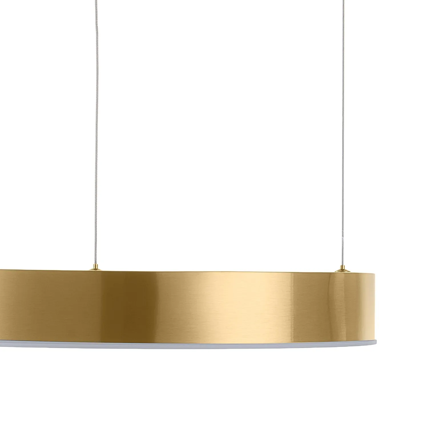 Lampa wisząca CIRCLE 40 cm - LED, ring mosiądz szczotkowany - obrazek 8