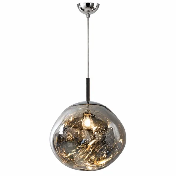 Lampa wisząca GLAM L srebrna 38 cm