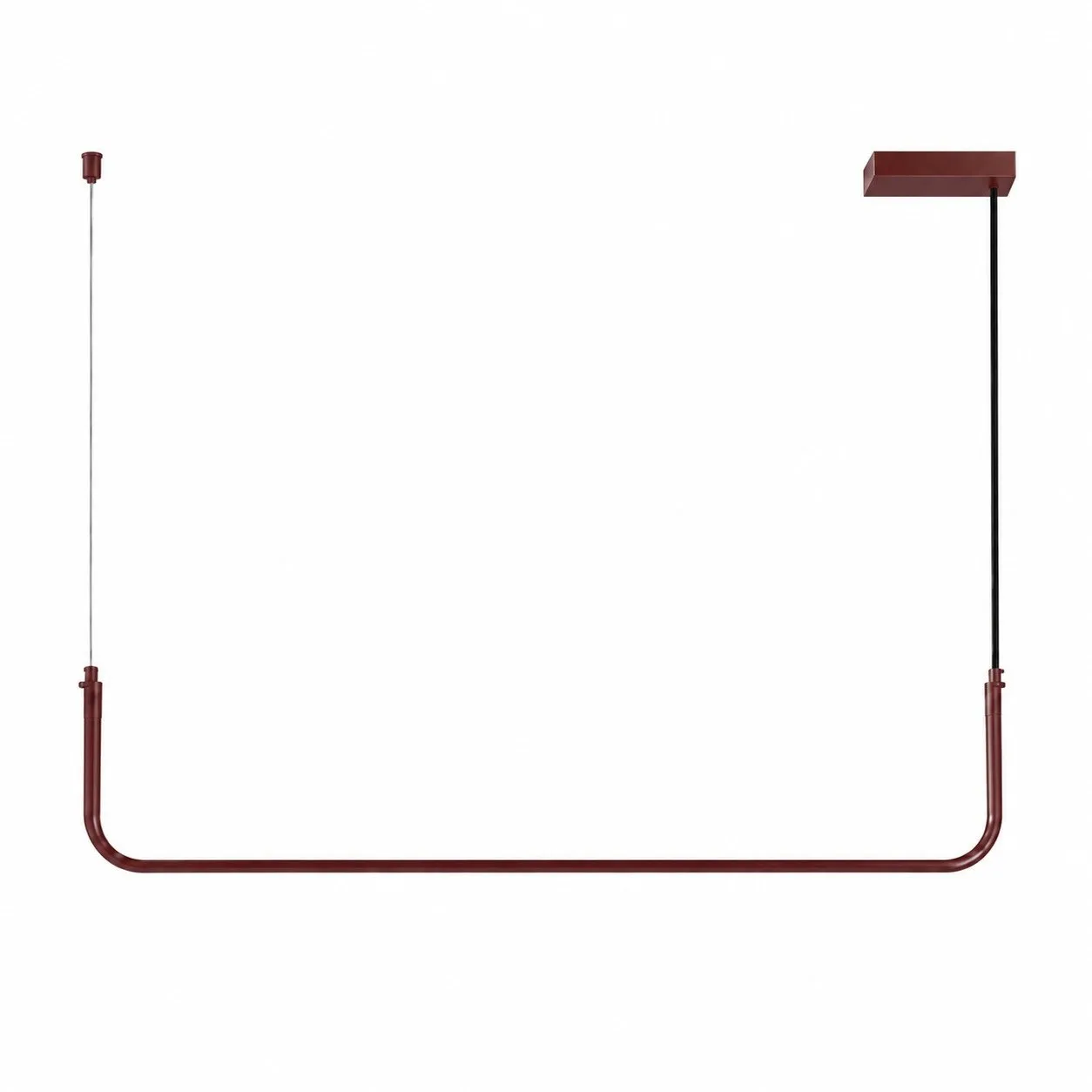 Lampa wisząca MINIMA burgundowa 120 cm