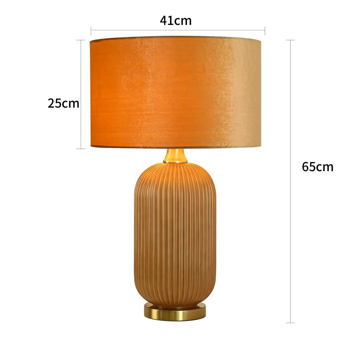 Lampa stołowa Tamiza 65 cm złota 1xE27 - obrazek 14