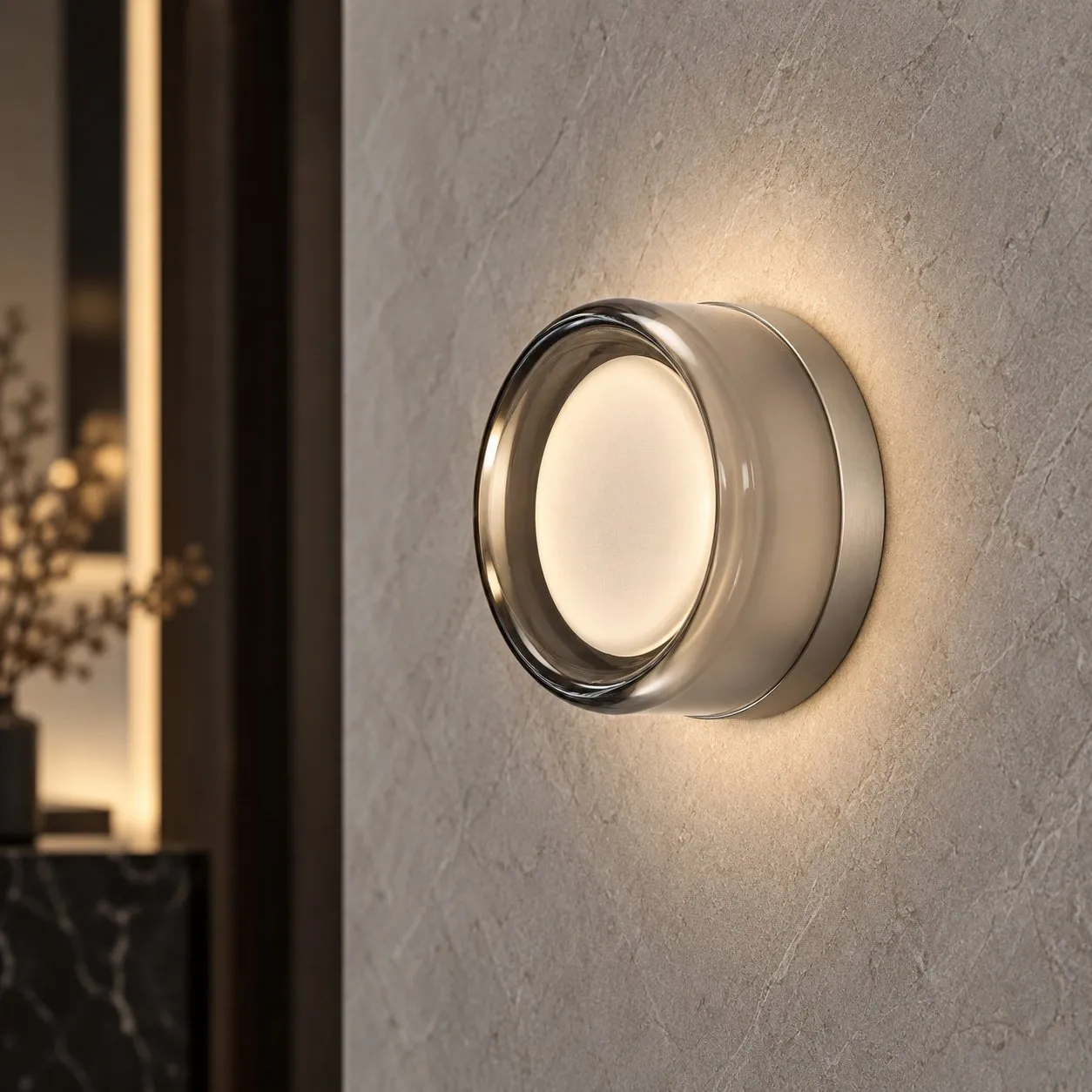 Lampa ścienna CANDY LED 13,5 cm szary - obrazek 2