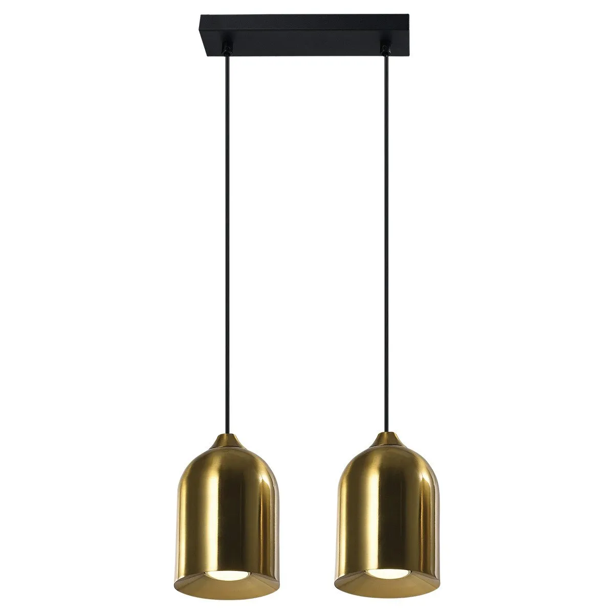 Metalowa lampa wisząca Nilo złota 2xGU10 - obrazek 3