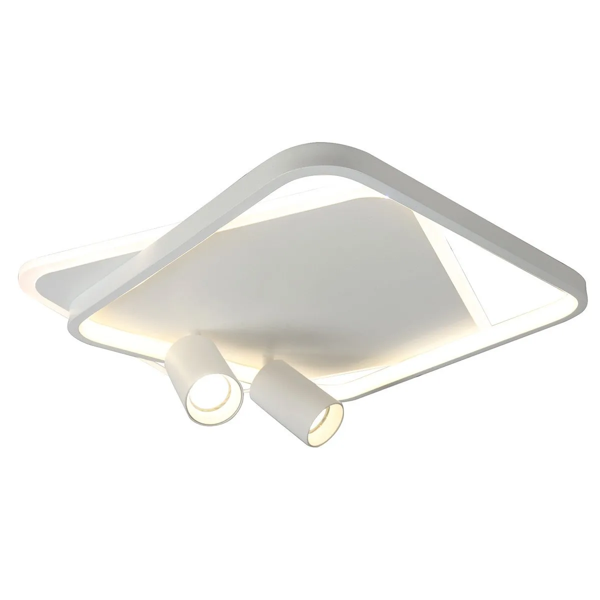 Plafon Parma 2 kwadratowy biały 2xGU10 LED CCT