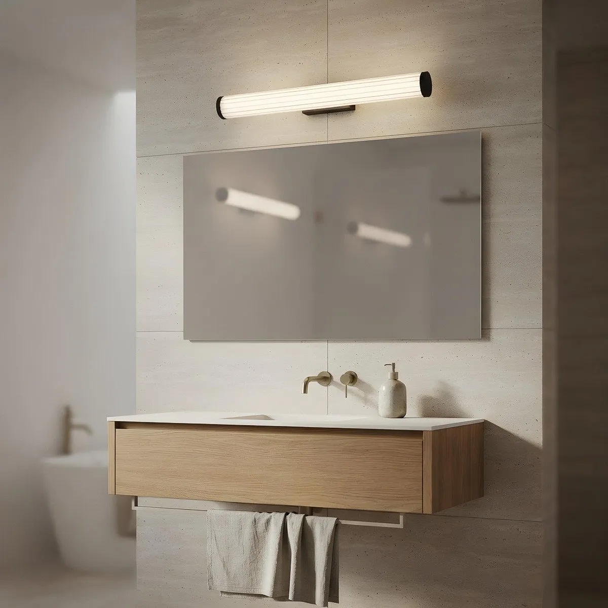 Kinkiet Vena 60 cm czarna LED CCT - obrazek 2