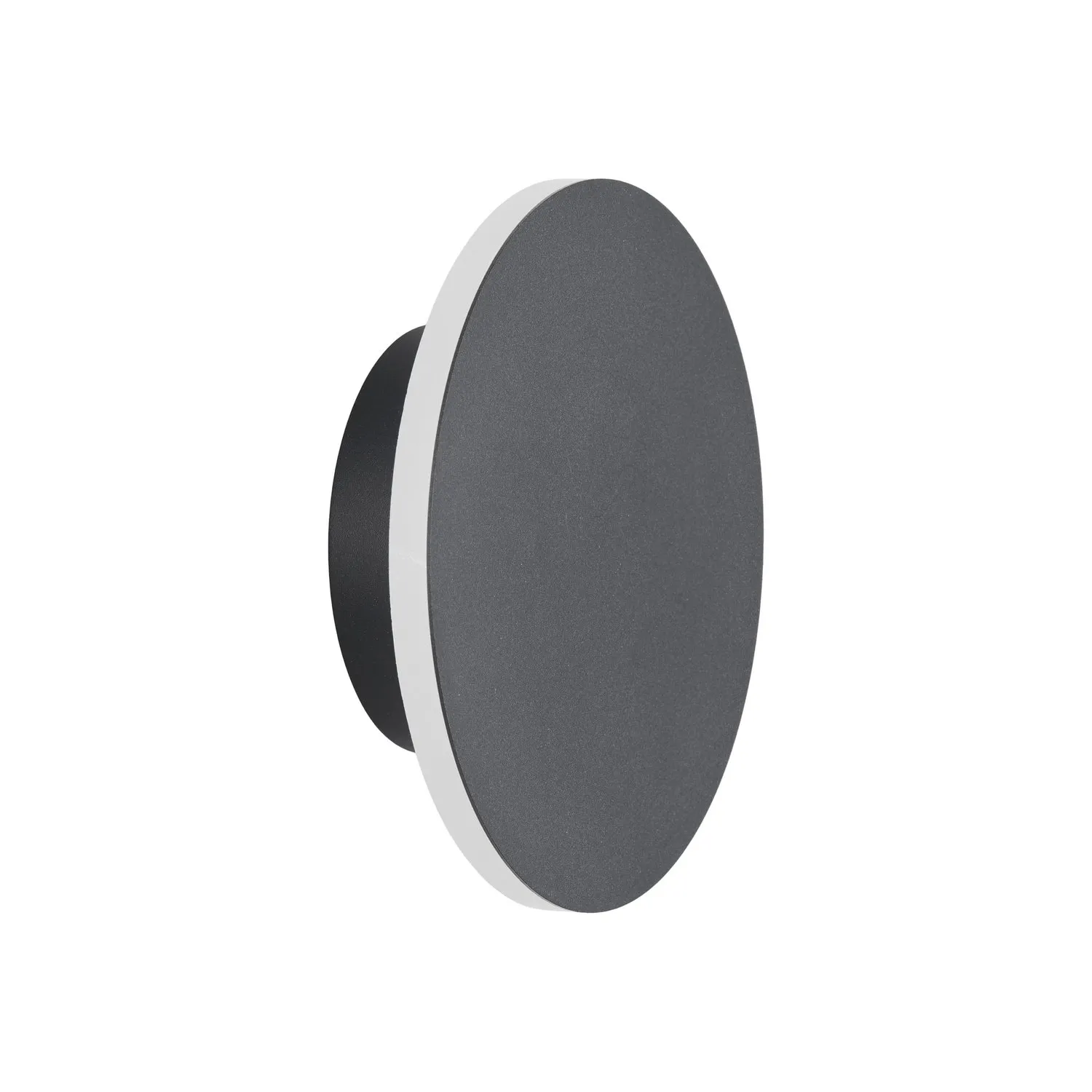 Lampa ścienna NYX 15 cm - LED okrągła, metalowa, czarna - obrazek 4