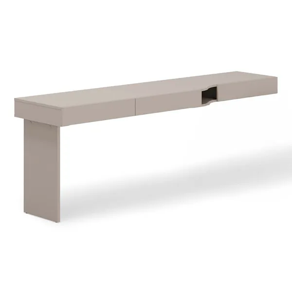 Biurko lewe 3S szampański/clay gray WOOW WO11L