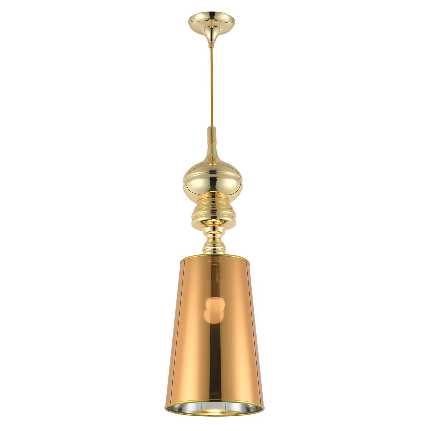 Lampa wisząca QUEEN złota 25 cm - obrazek 2