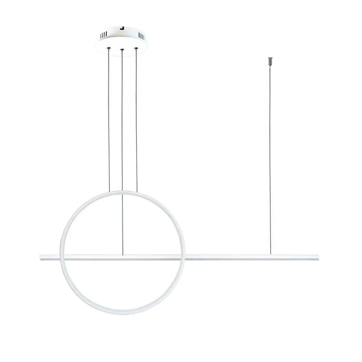 Lampa wisząca Linea No.2 100 40 cm biała 3k ściemnialna - obrazek 6
