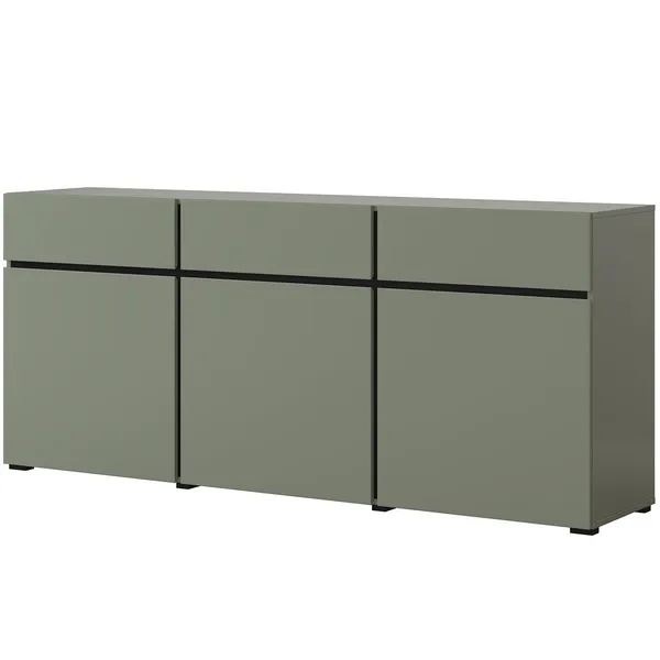 Komoda CROSI 43 zielony / czarny