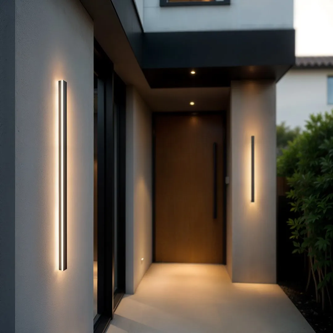 Zewnętrzny Kinkiet Elewacyjny LED 100cm UNO-BH-018 18W 3000K Czarny IP54 LUNGO