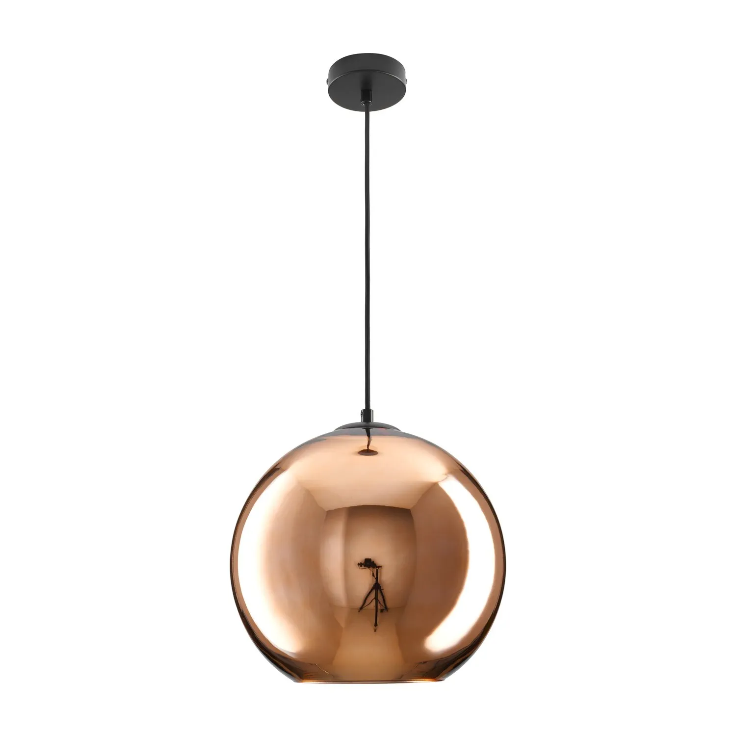 Lampa wisząca MIRROR GLOW - M miedziana 30 cm