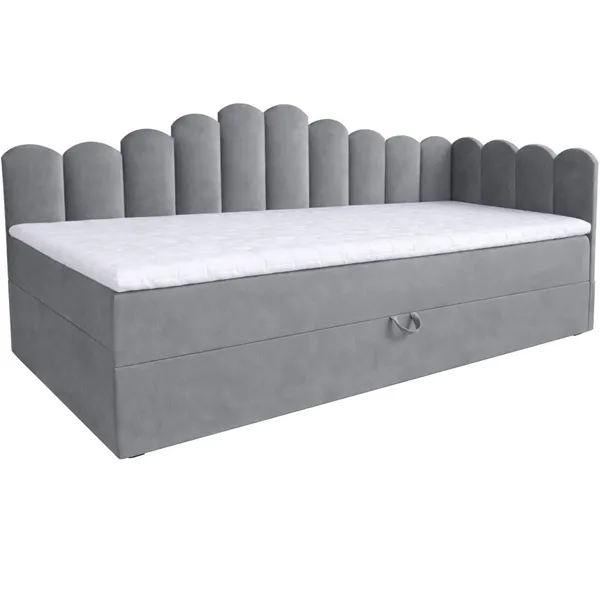 Łóżko dziecięce tapicerowane 80x200 NELA royal 115 prawe