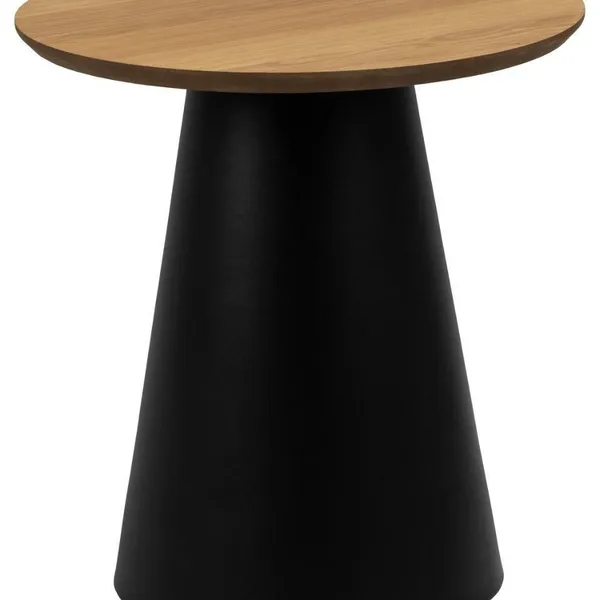 Stolik Soli 45cm dąb/czarny