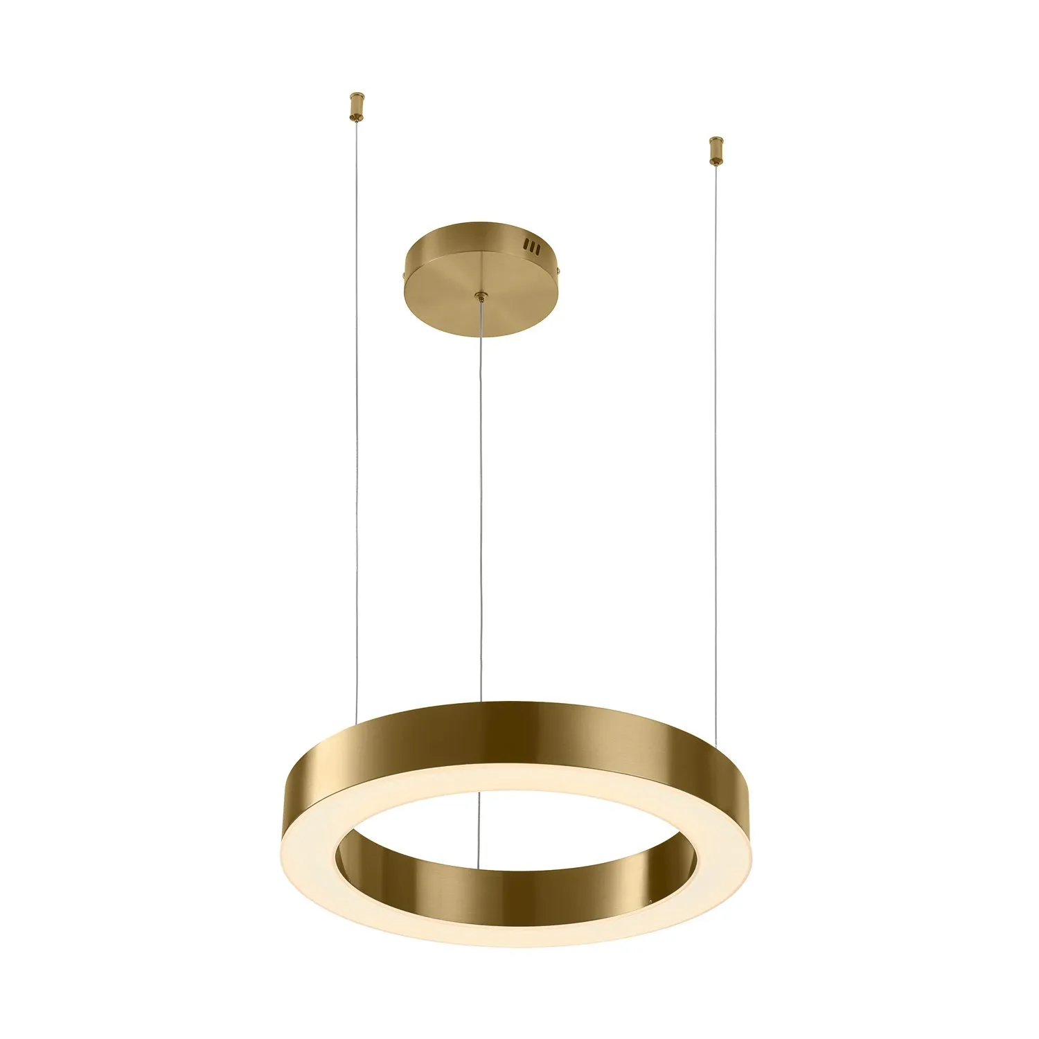 Lampa wisząca CIRCLE 40 cm - LED, ring mosiądz szczotkowany - obrazek 6