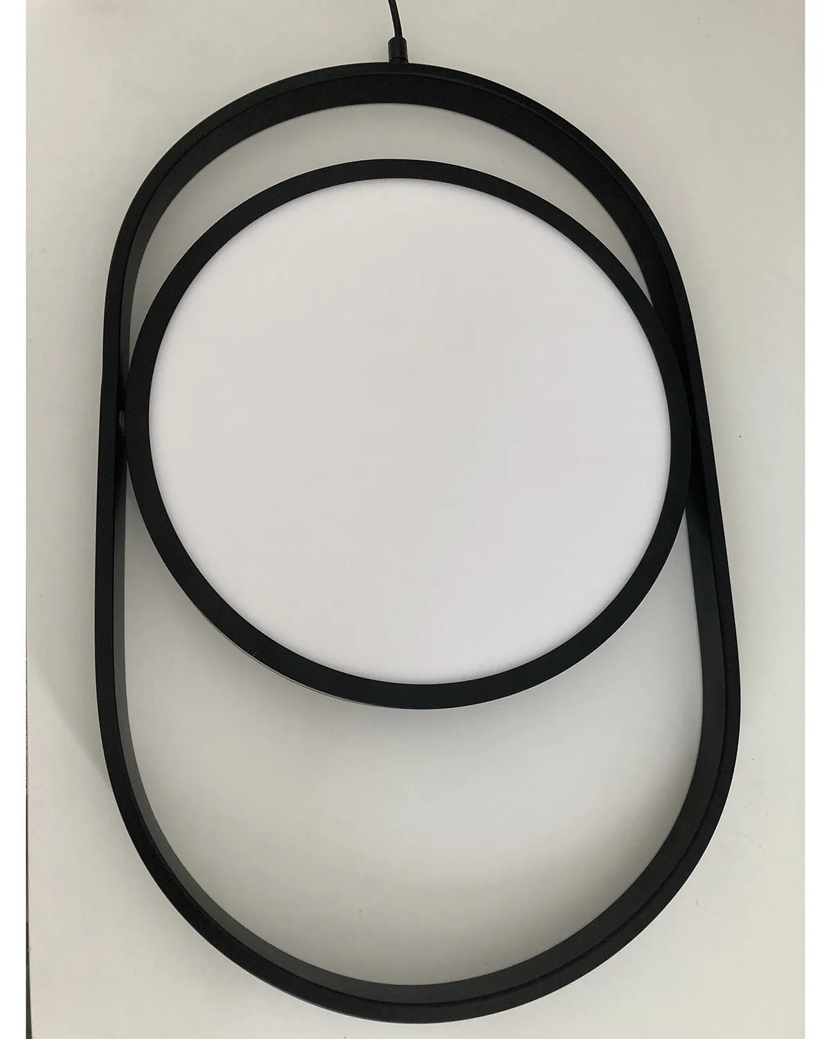 Lampa wisząca ELIPSE L, 65 cm - LED, czarna nowoczesna - obrazek 6