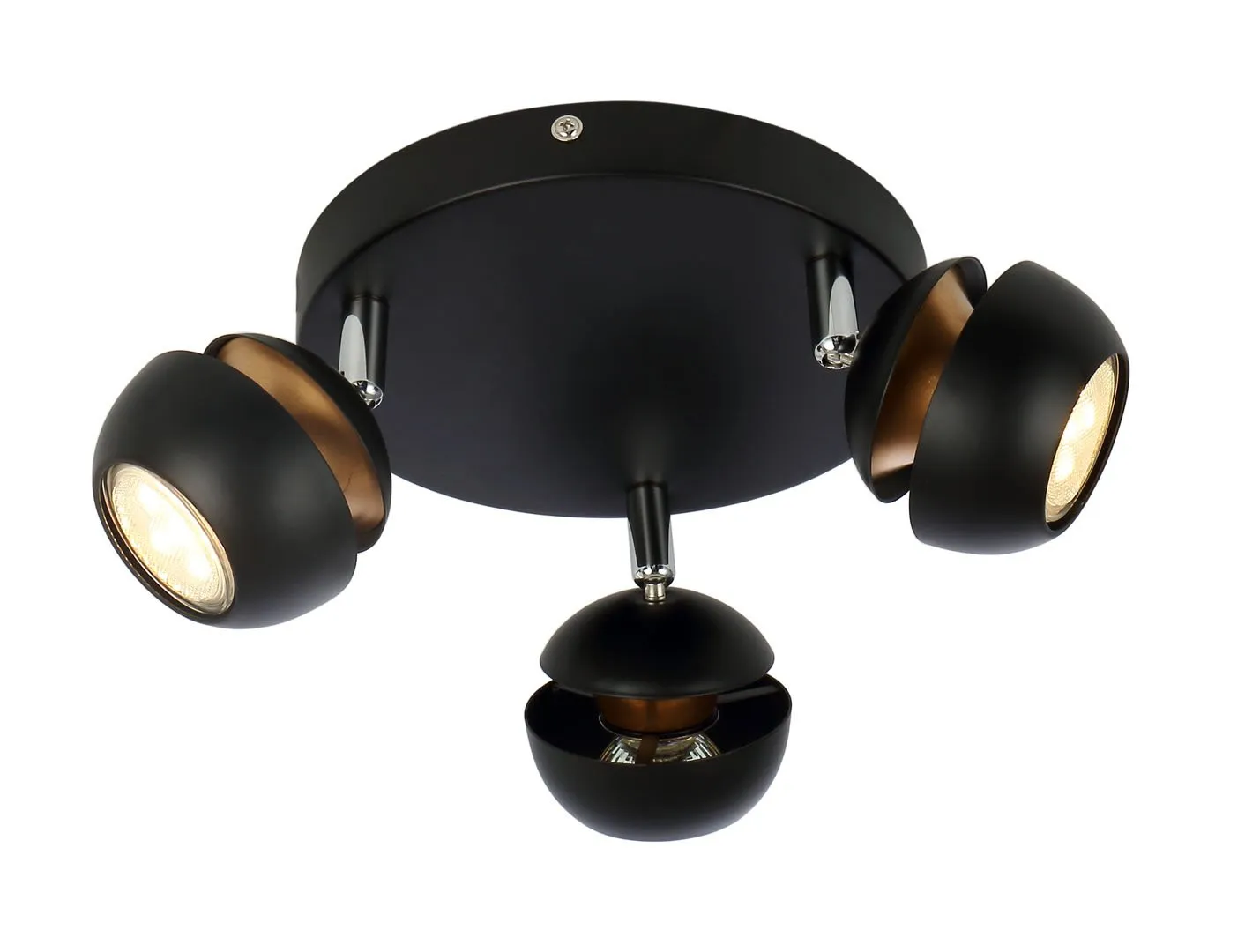 BONI PLAFON 3X3W GU10 LED CZARNY