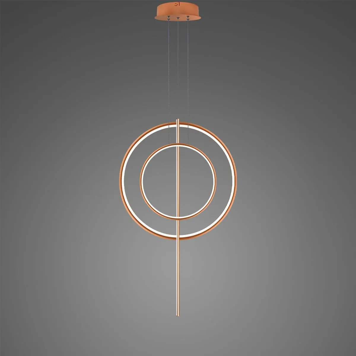 Lampa wisząca Linea No.5 60/40cm miedziana 3k - obrazek 2