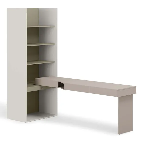 Meble młodzieżowe WOOW SET 10P szampański / clay grey / eukaliptus