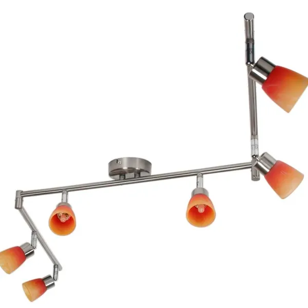 LAMPA DROPS LISTWA 6x40W G9 NIKIEL MAT RAINBOW