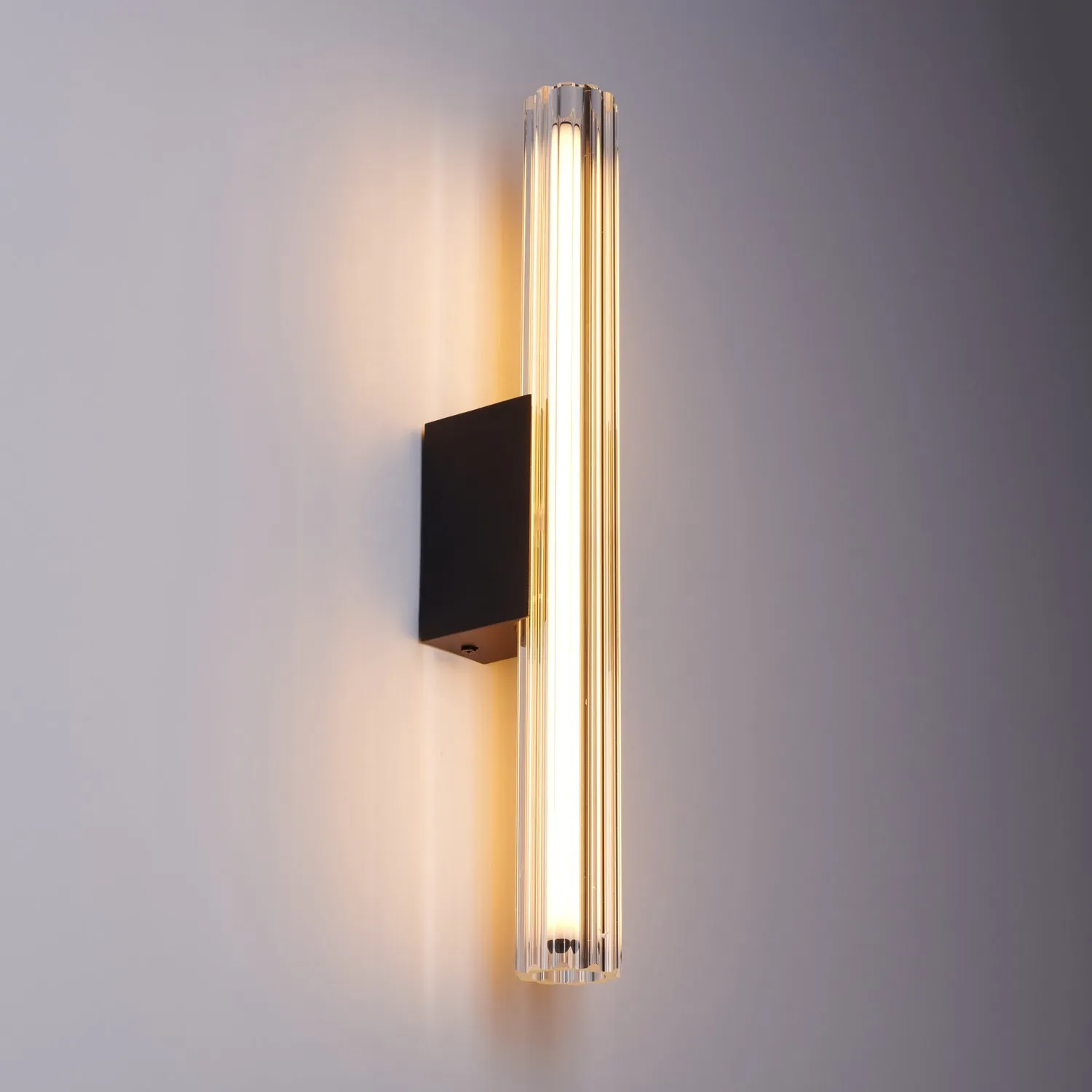 Lampa ścienna VERTI 40 cm - LED, transparentna tuba - obrazek 11