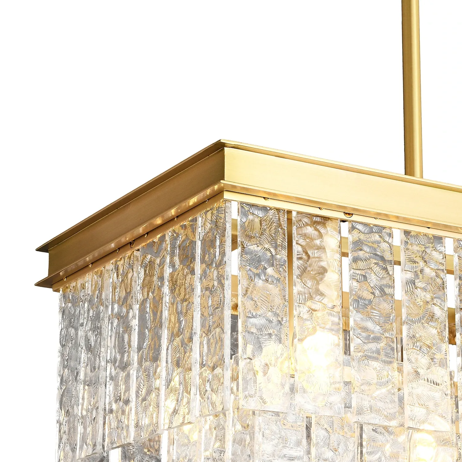Lampa wisząca ICELAND 100 cm - mosiądz, szkło kryształowe - obrazek 4