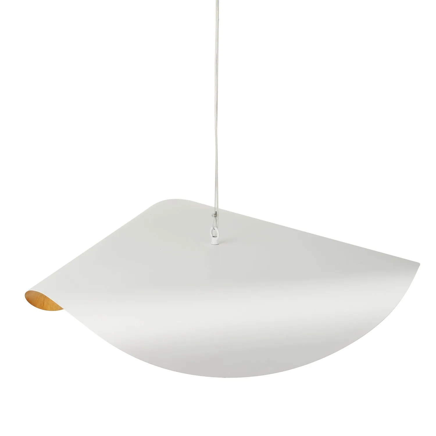 Lampa wisząca ENZO 80 cm - biało złota - obrazek 8