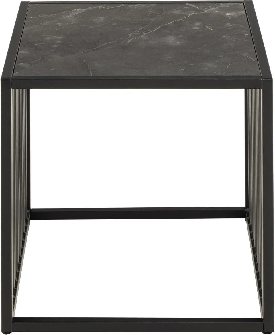 Stolik kawowy Strington 40x40cm marmur czarny - obrazek 3