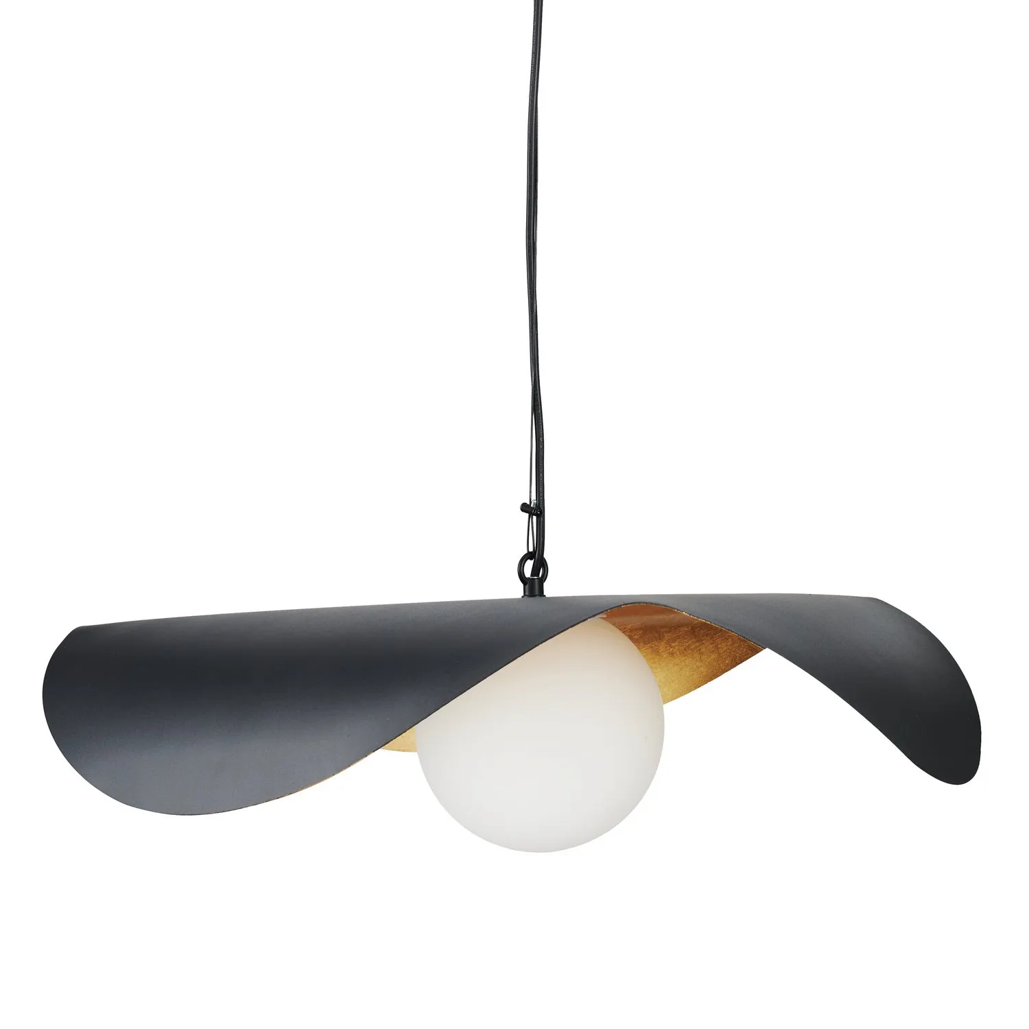 Lampa wisząca ENZO 60 cm - czarno złota - obrazek 18