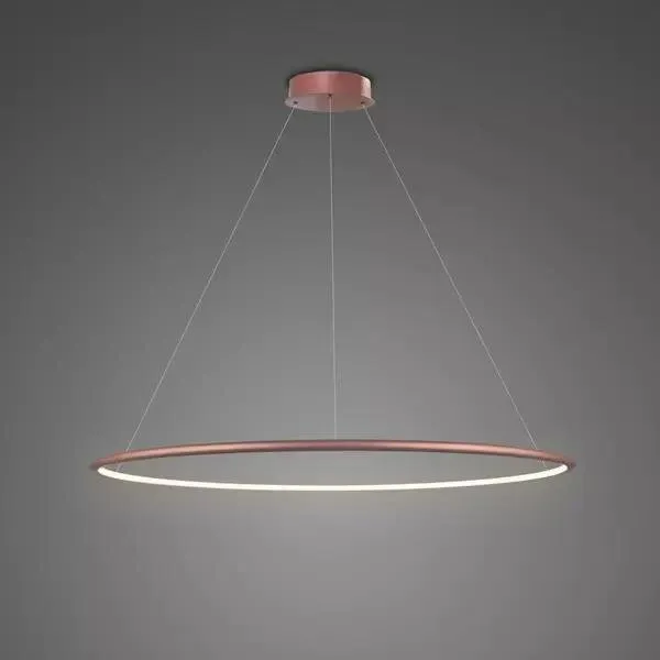 Lampa wisząca Ledowe Okręgi No.1 80cm 3k Różowe Złoto