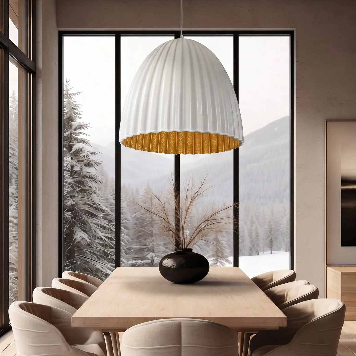Lampa wisząca Elva 50 cm biały - obrazek 8