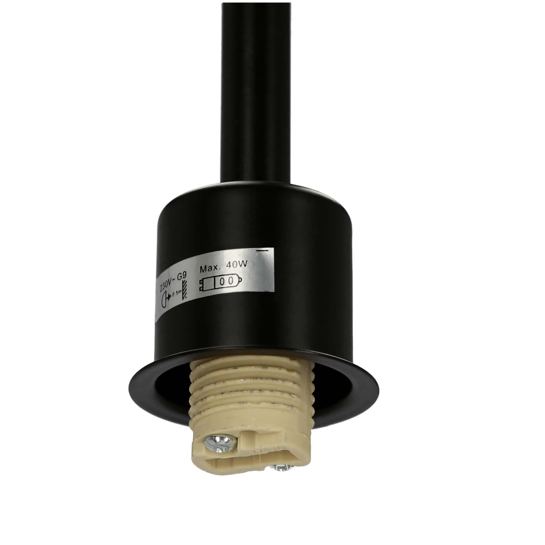 VANITY LAMPA PODŁOGOWA CZARNY 1X40W G9 - obrazek 9