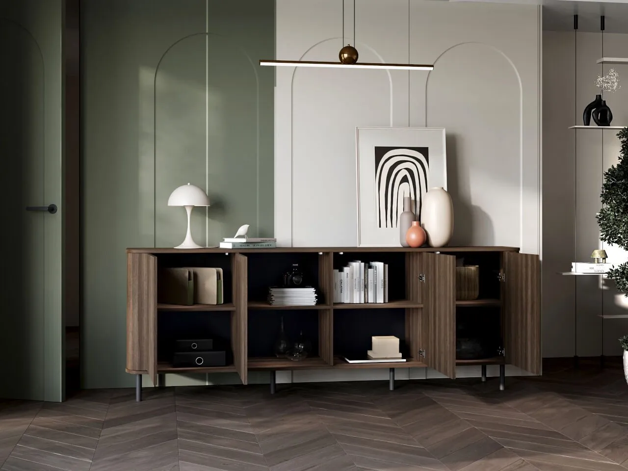 Komoda 4DN AZELIO dąb barock - obrazek 5