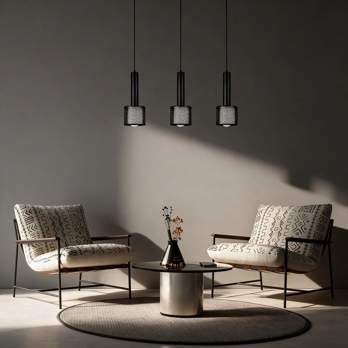 Lampa wisząca Amo czarna 3xE27 - obrazek 3