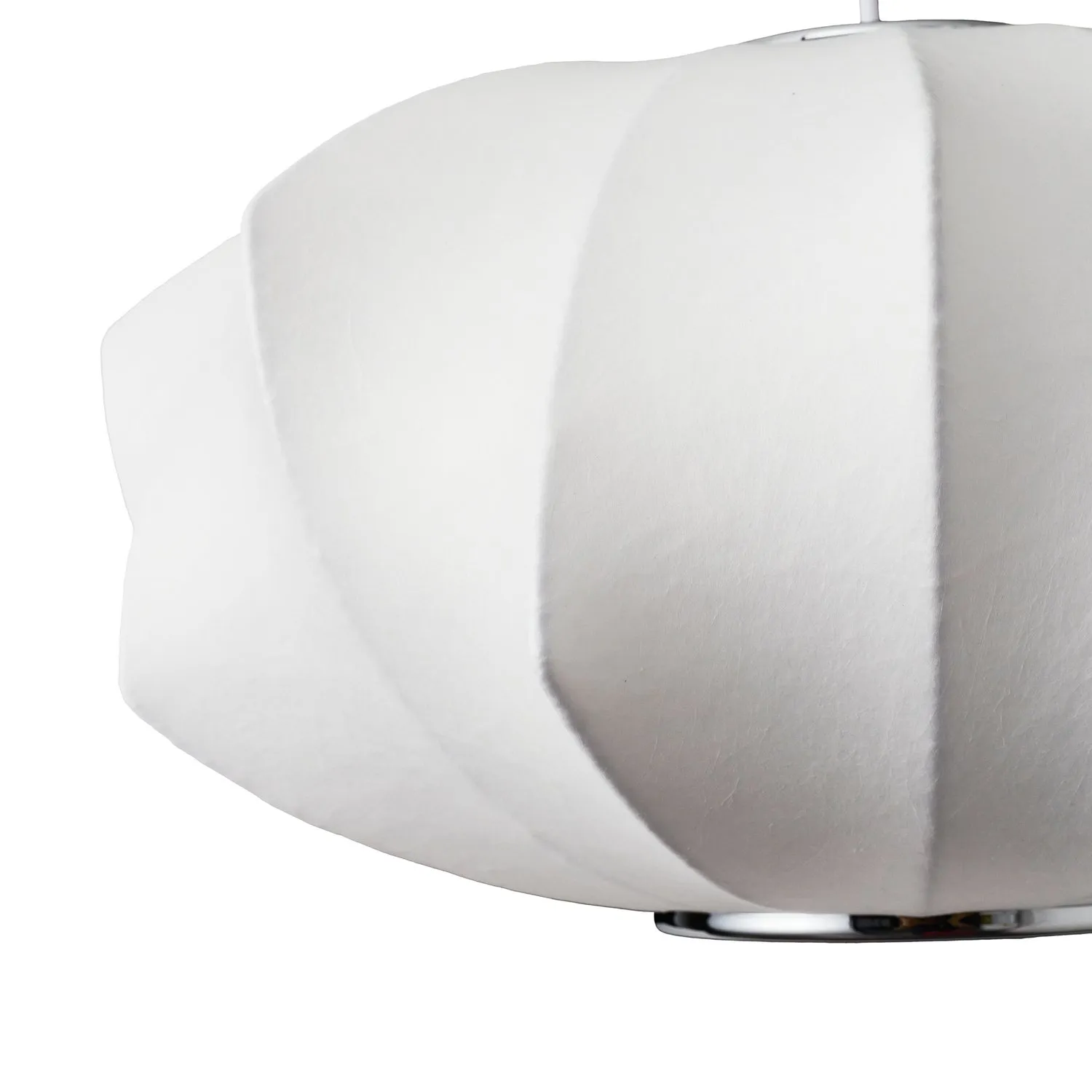 Lampa wisząca SILK V-shape biała 45 cm - nowoczesna i minimalistyczna - obrazek 7