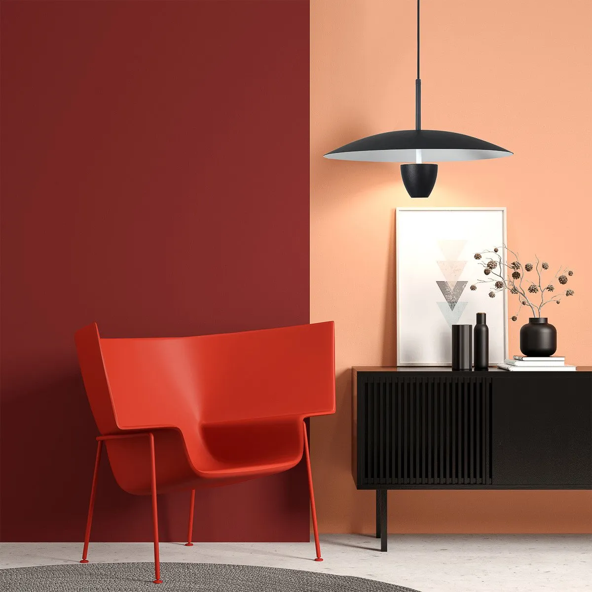 Lampa wisząca Ufo S czarna LED CCT - obrazek 5