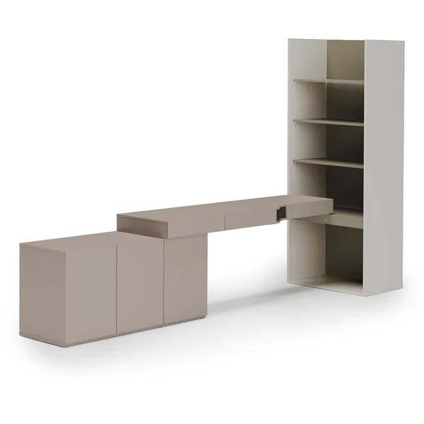 Meble młodzieżowe WOOW SET 08L szampański / clay grey / eukaliptus