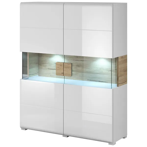 Komoda DELTO TL42 san remo / biały połysk