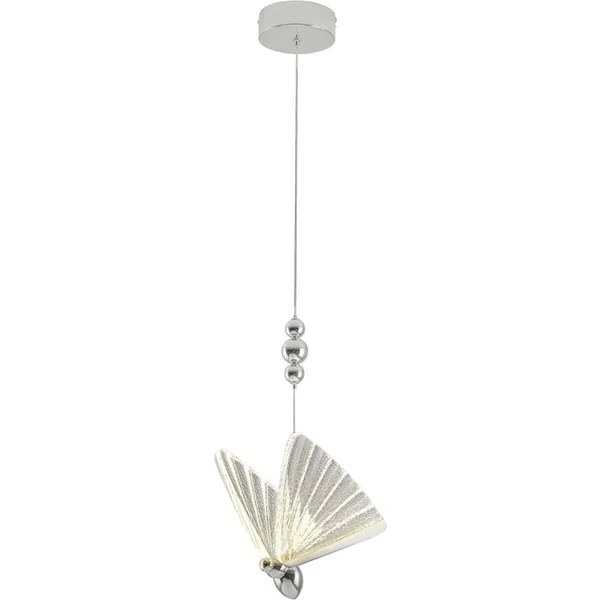 Lampa wisząca Mariposa 1 srebrna LED CCT