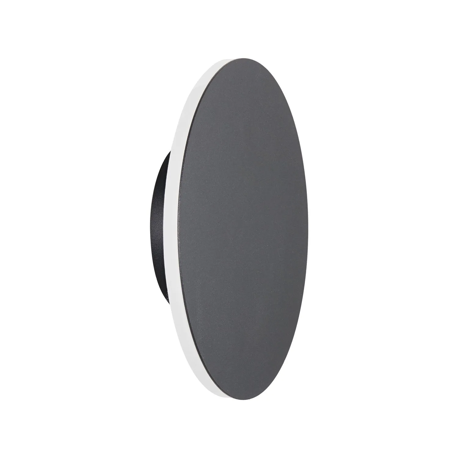 Lampa ścienna NYX 15 cm - LED okrągła, metalowa, czarna - obrazek 6