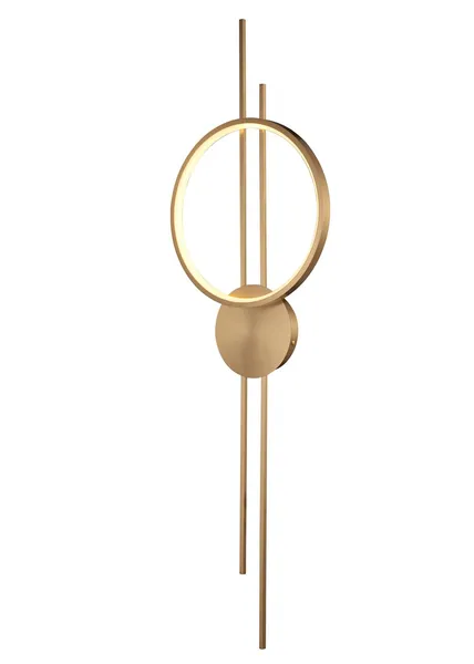 Lampa ścienna ECLIPTICA LED złota 100 cm