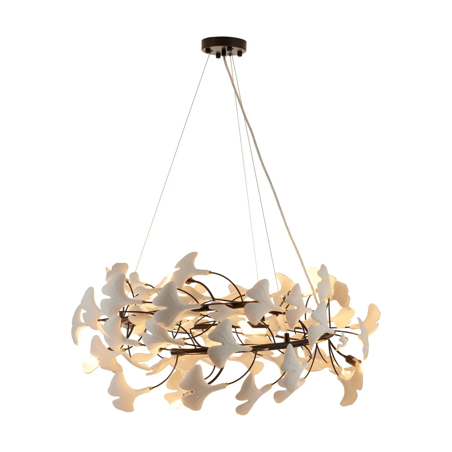 Lampa wisząca BOTANIKA 80 cm -czarna, G9, regulowana, designerska - obrazek 10