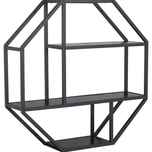 Półka Seaford Octagon czarna