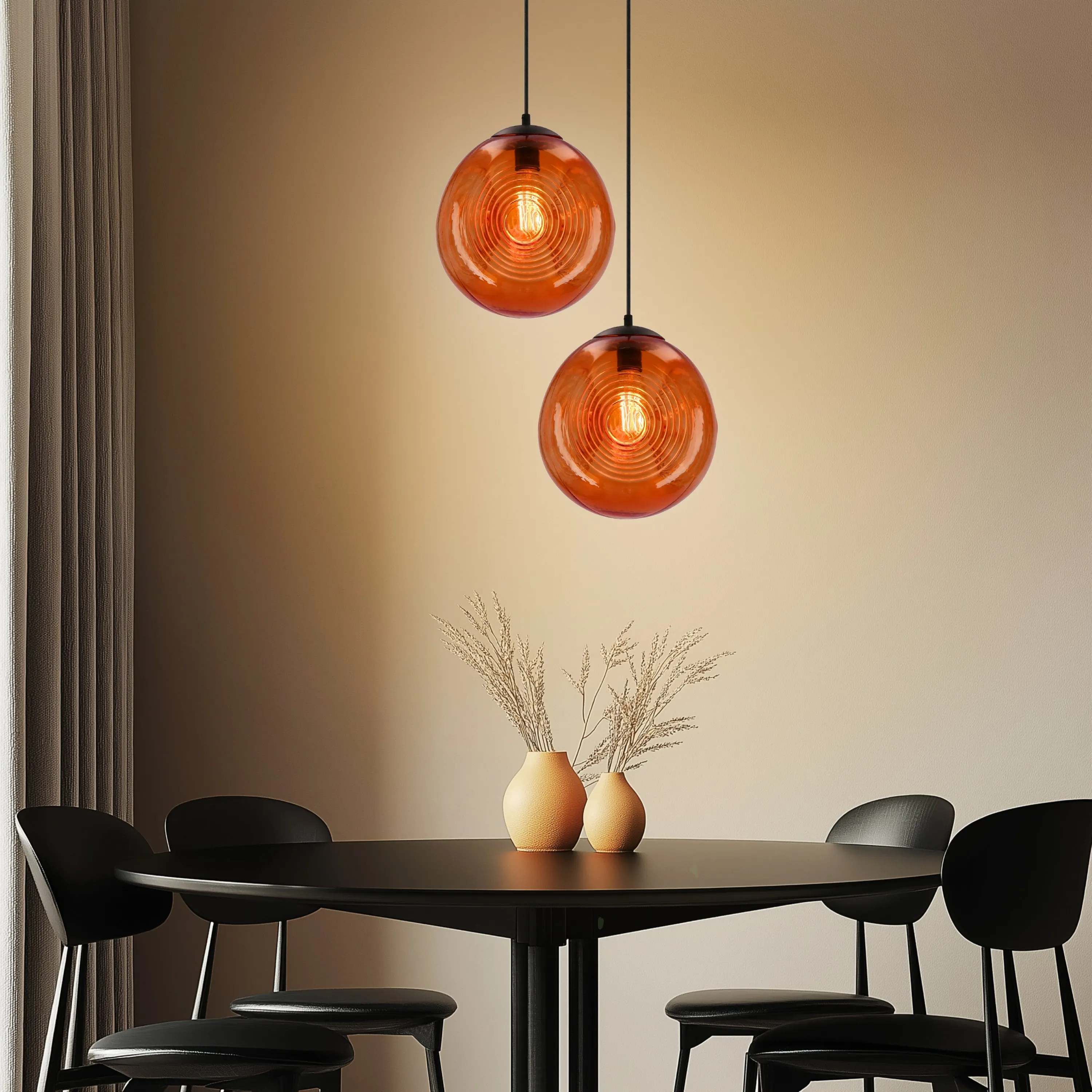 CLUB LAMPA WISZĄCA 28 1X60W E27 POMARAŃCZOWY - obrazek 2