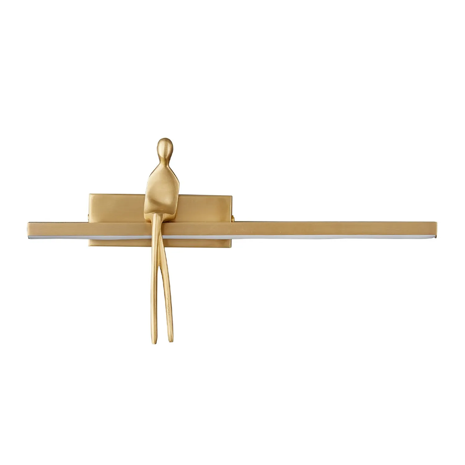 Lampa ścienna AMICI 31 cm LED złota, mosiądz