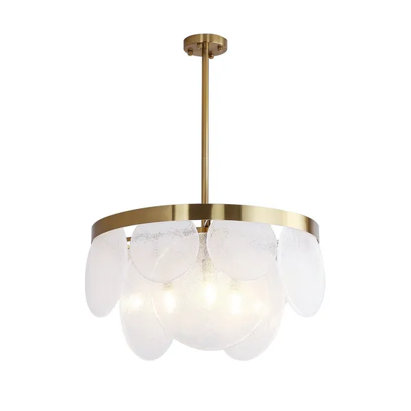 Lampa wisząca AURORA 60 cm mosiądz