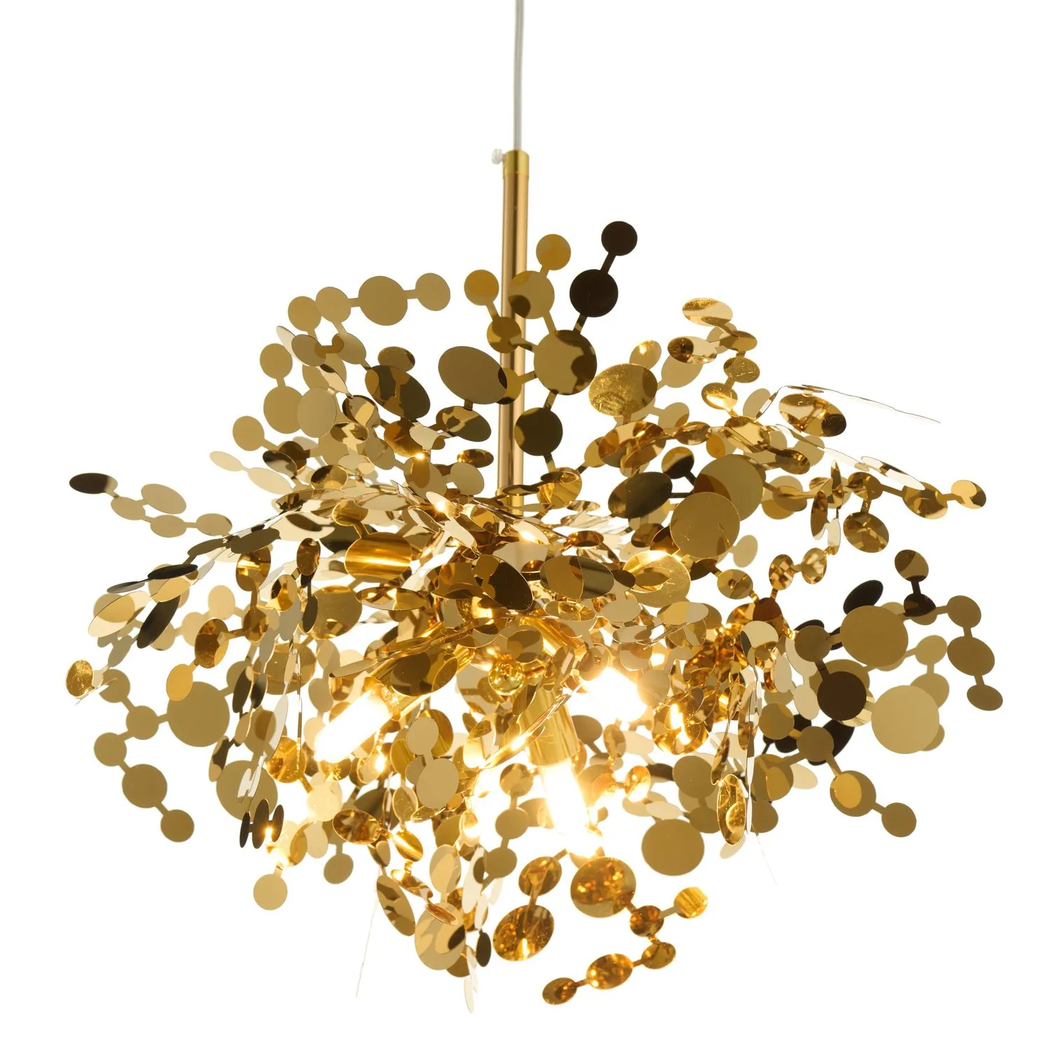 Lampa wisząca MONETTI 40 cm - złota, dekoracyjna - obrazek 11