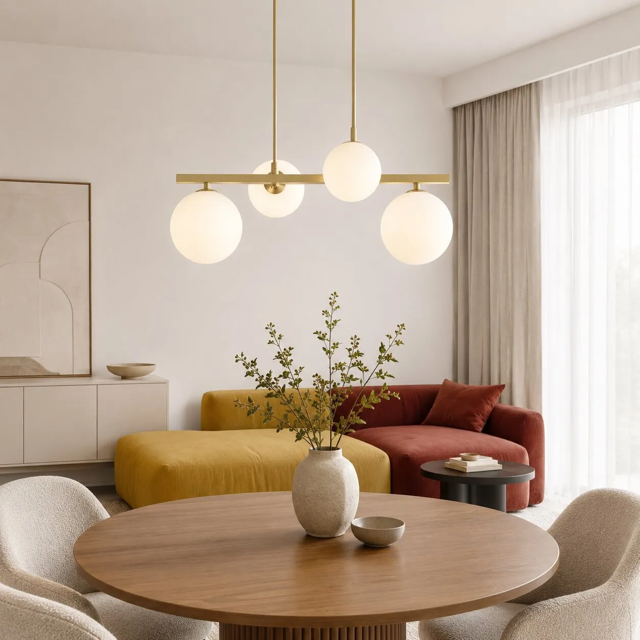 KAMA LAMPA WISZĄCA 4X28W G9 MOSIĄDZ - obrazek 12